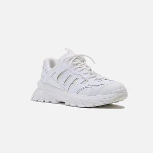 Concert Outfit Solid Color Mesh Sneakers