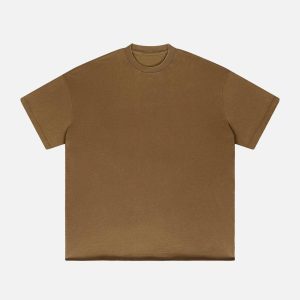 Concert Outfit Solid Color Pullover Tee