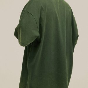 Concert Outfit Solid Color Pullover Tee