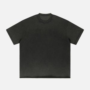 Concert Outfit Solid Color Pullover Tee