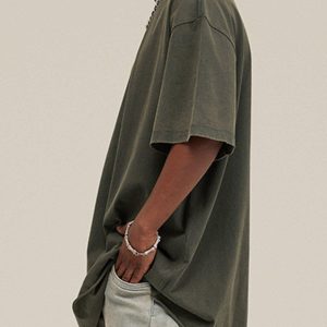 Concert Outfit Solid Color Pullover Tee