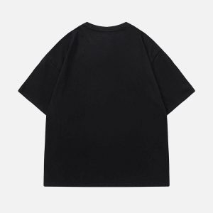 Concert Outfit Solid Color Star Print Tee