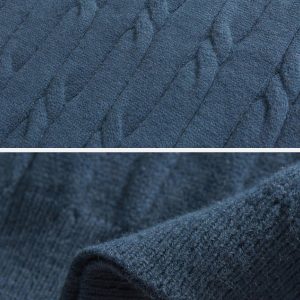 Concert Outfit Solid Color Woven Sweater