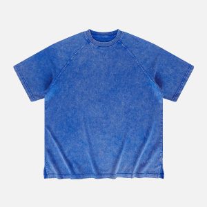 Concert Outfit Solid Washed Essential Cotton Tee