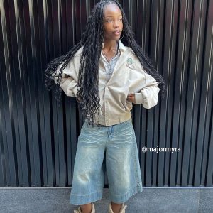 Concert Outfit Solid Washed Longline Jorts