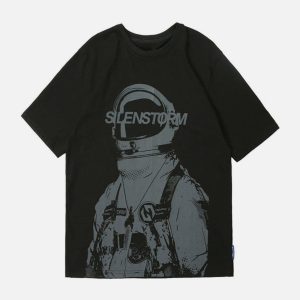 Concert Outfit Space Astronaut Graphic Cotton Tee