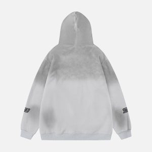 Concert Outfit Speed Graphic Washed Racing Hoodie