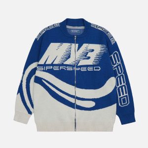 Concert Outfit SPEED' Print Cardigan