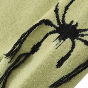 Concert Outfit Spider Distressed Oversized Sweater