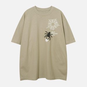 Concert Outfit Spider Foam Print Tee