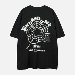 Concert Outfit Spider Foam Print Tee