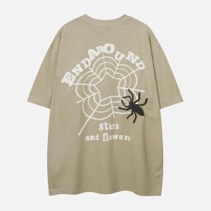 Concert Outfit Spider Foam Print Tee