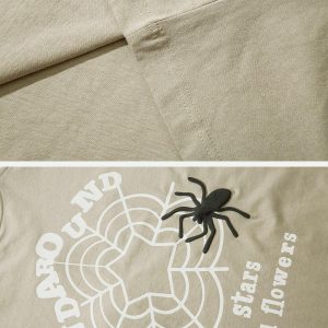 Concert Outfit Spider Foam Print Tee