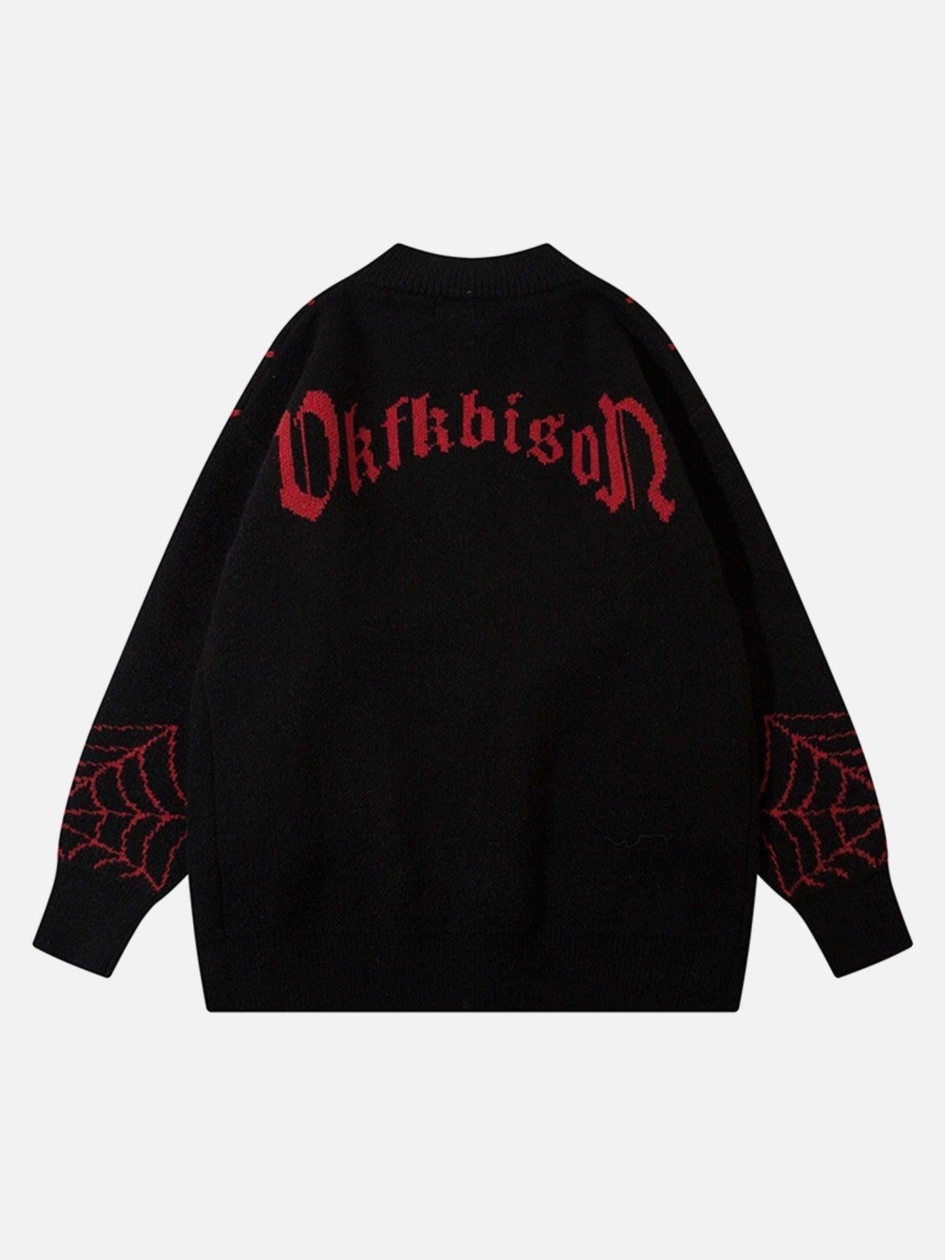 Concert Outfit Spider Loose Sweater Coat Concert Outfit Spider Loose Sweater Coat