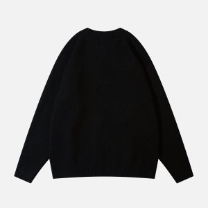 Concert Outfit Spider Web Stars Graphic Sweater