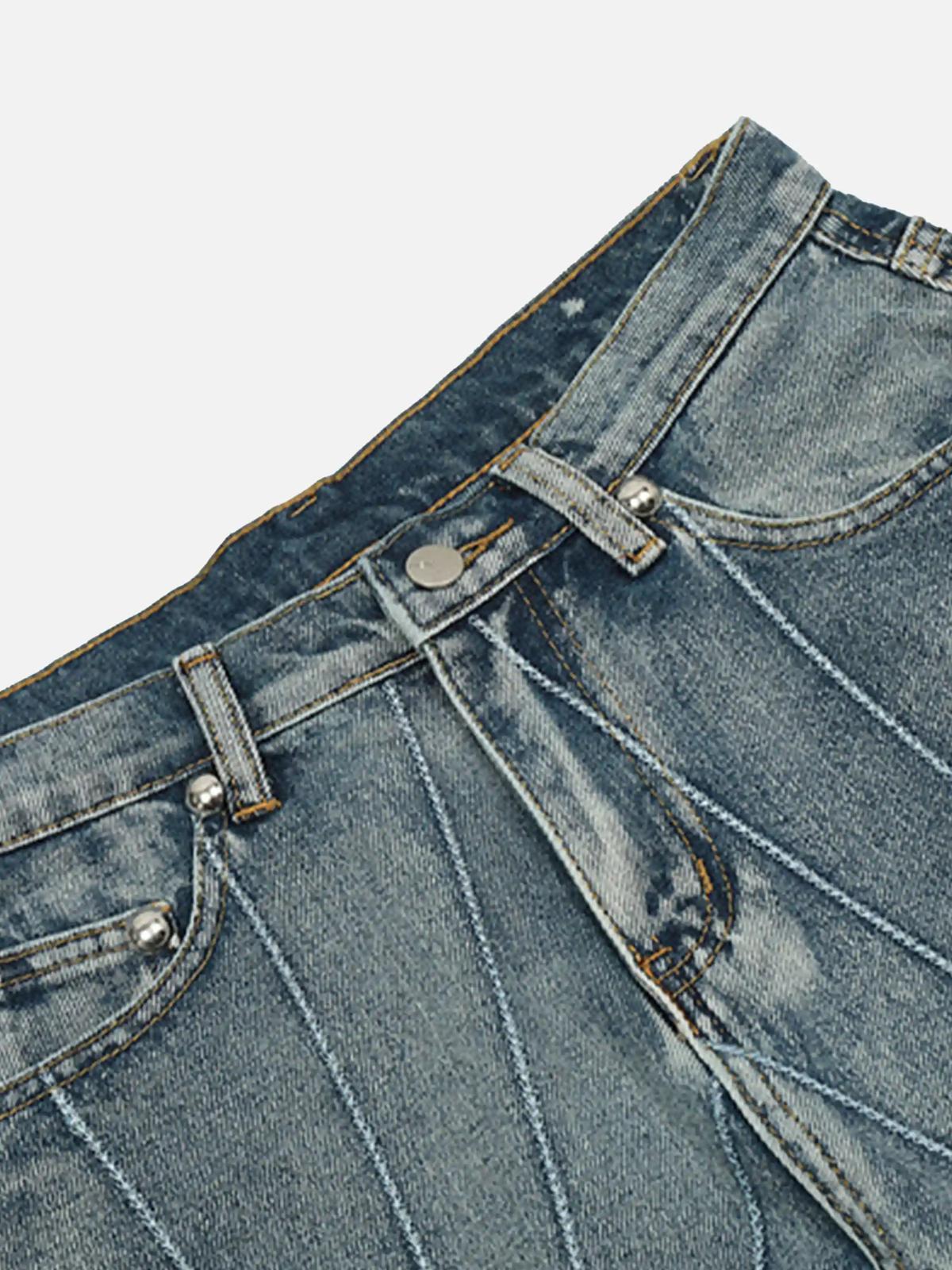 Concert Outfit Spider Web Topstitched Loose Jeans Concert Outfit Spider Web Topstitched Loose Jeans