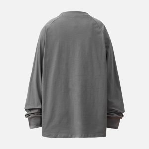 Concert Outfit Splatter Eyelet Studded Long Sleeve T-Shirt