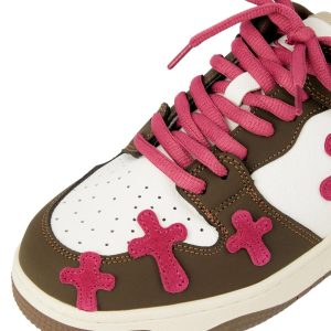 Concert Outfit Splicing Skateboard Sneakers