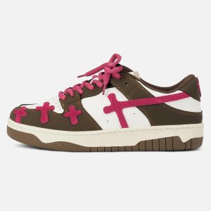 Concert Outfit Splicing Skateboard Sneakers