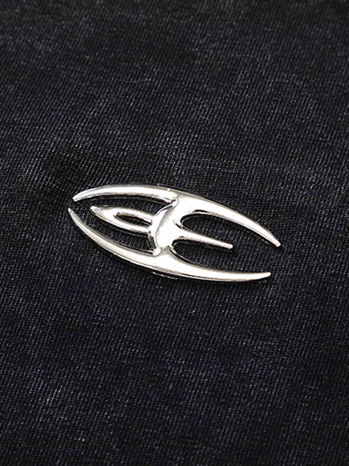 Concert Outfit Split Raw Edge Short Sleeve T-Shirt Concert Outfit Split Raw Edge Short Sleeve T-Shirt