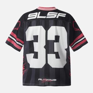 Concert Outfit Sport Jersey V-Neck T-Shirt