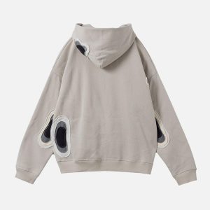 Concert Outfit Spot Patchwork Hoodie