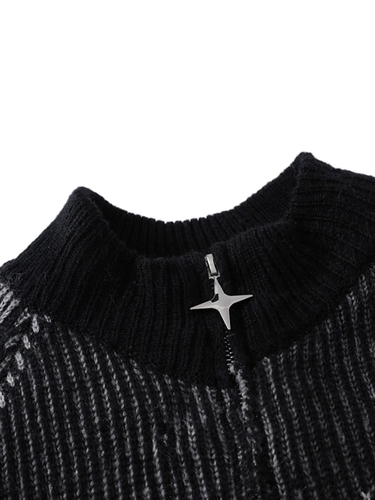 Concert Outfit Stand Collar Cardigan Zip Up Sweater Concert Outfit Stand Collar Cardigan Zip Up Sweater