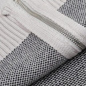 Concert Outfit Stand Collar Racing Zip-Up Cardigan