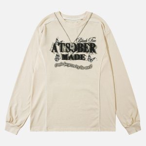 Concert Outfit Star Chain Butterfly Long Sleeve T-Shirt
