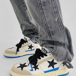 Concert Outfit Star Color Blocking Skate Shoes