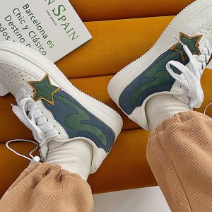 Concert Outfit Star Color Matching Casual Shoes