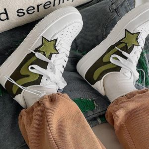 Concert Outfit Star Color Matching Casual Shoes