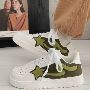 Concert Outfit Star Color Matching Casual Shoes