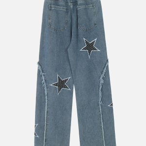 Concert Outfit Star Embroidery Jeans