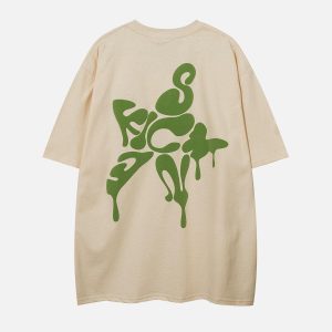 Concert Outfit Star Foam Print Tee