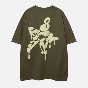 Concert Outfit Star Foam Print Tee