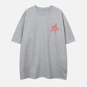 Concert Outfit Star Foam Print Tee