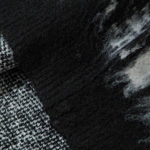 Concert Outfit Star Graffiti Knitted Zip-Up Hoodie