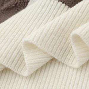 Concert Outfit Star Jacquard Crew Neck Sweater