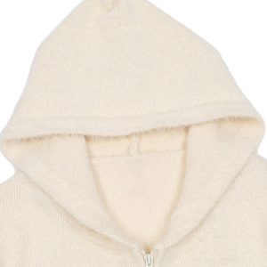 Concert Outfit Star Knit Hooded Zip Up Cardigan Sweater