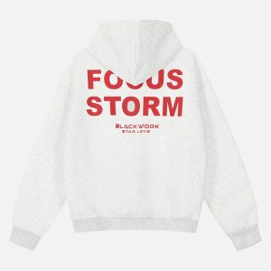 Concert Outfit Star Love Printed Hoodie