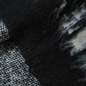 Concert Outfit Star Mohair Fuzzy Hooded Zip Up Sweater