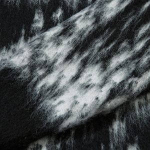 Concert Outfit Star Mohair Fuzzy Hooded Zip Up Sweater