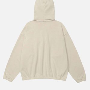 Concert Outfit Star Patchwork Half-Zip Hoodie