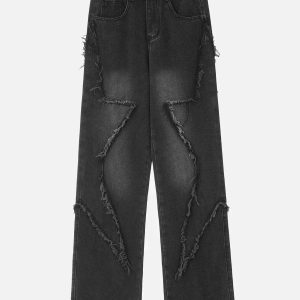 Concert Outfit Star Patchwork Jeans