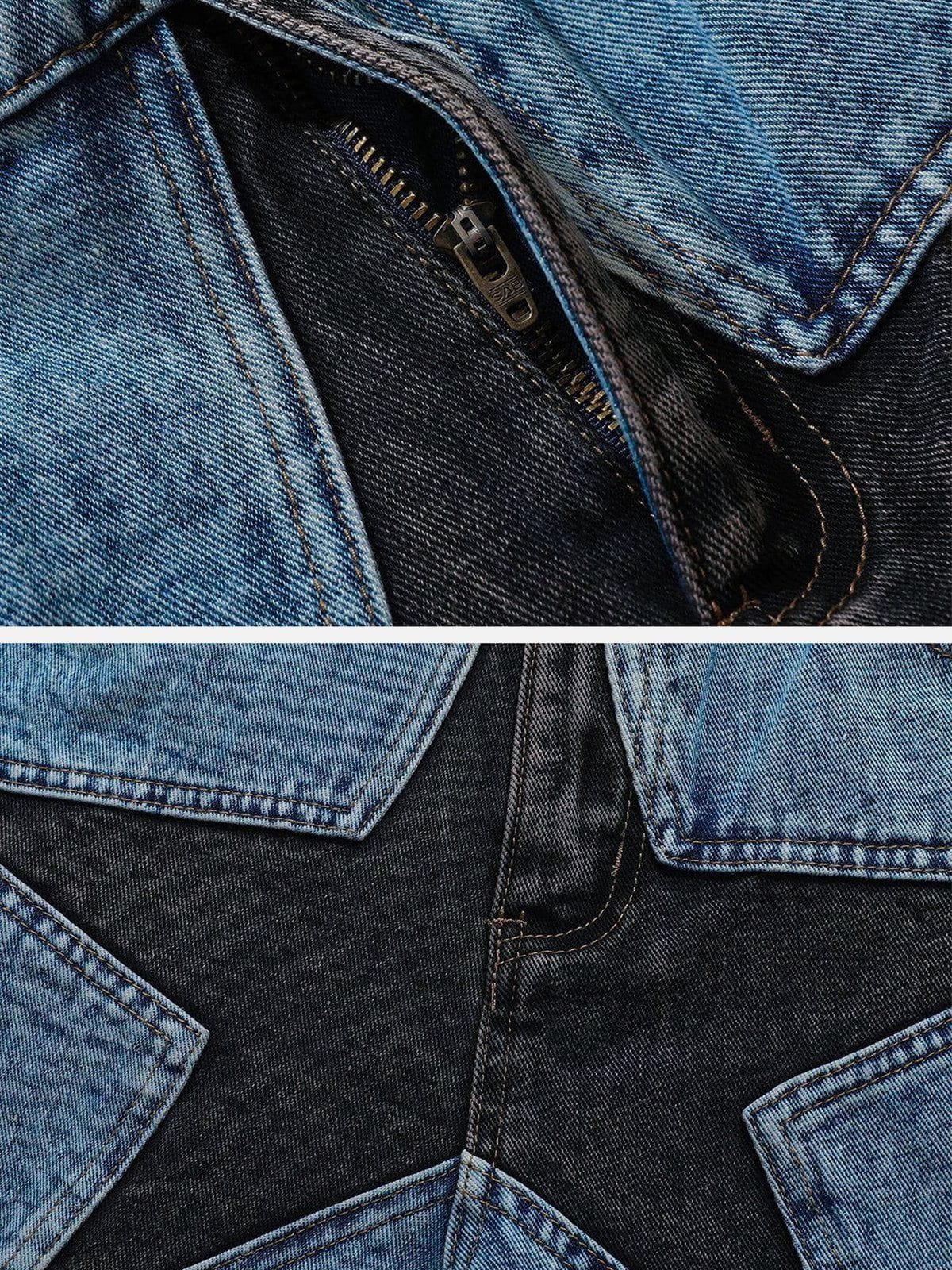 Concert Outfit Star Patchwork Jorts Concert Outfit Star Patchwork Jorts