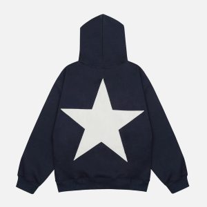 Concert Outfit Star Print Hoodie 'KENVIBE'