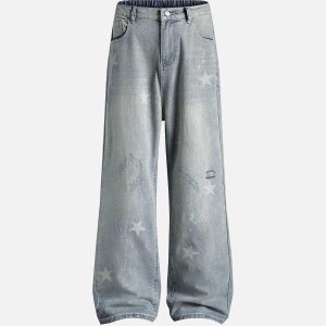 Concert Outfit Star Print Jeans