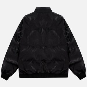 Concert Outfit Star PU Winter Coat