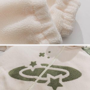 Concert Outfit Star Sky Sherpa Coat